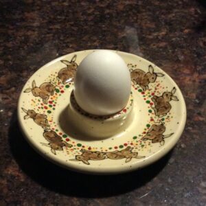 pottery egg cup