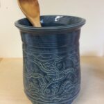 pottery utensil holder