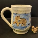 pottery soup mug