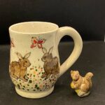 painted pottery mug