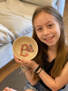 custom pottery bowl