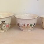 pottery mixing bowls